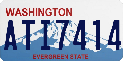 WA license plate ATI7414