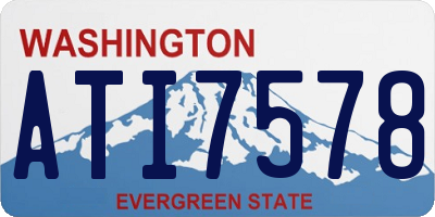 WA license plate ATI7578
