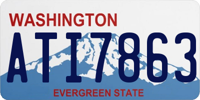 WA license plate ATI7863