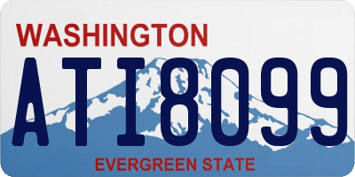 WA license plate ATI8099