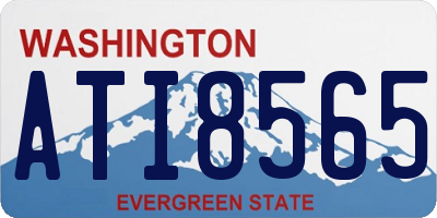 WA license plate ATI8565