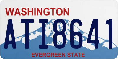 WA license plate ATI8641