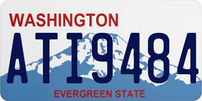 WA license plate ATI9484