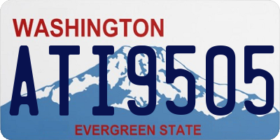 WA license plate ATI9505