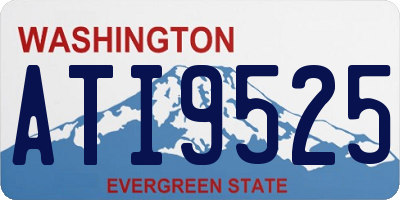 WA license plate ATI9525