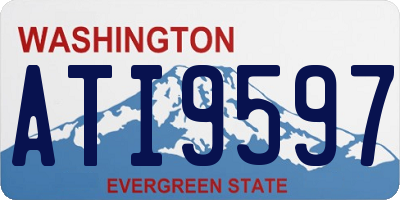 WA license plate ATI9597