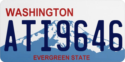 WA license plate ATI9646
