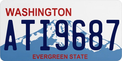 WA license plate ATI9687