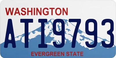 WA license plate ATI9793