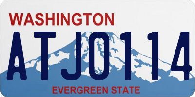WA license plate ATJ0114