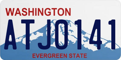 WA license plate ATJ0141