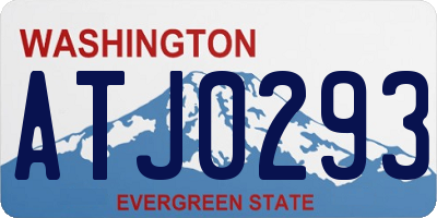 WA license plate ATJ0293