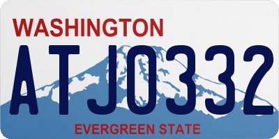 WA license plate ATJ0332