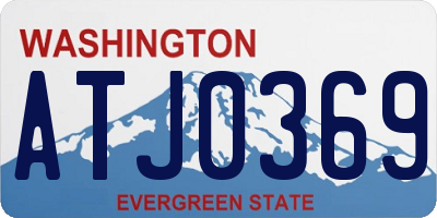 WA license plate ATJ0369