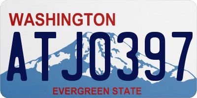 WA license plate ATJ0397