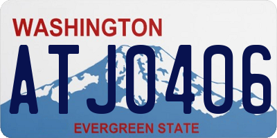 WA license plate ATJ0406