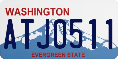 WA license plate ATJ0511