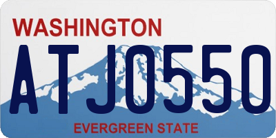 WA license plate ATJ0550