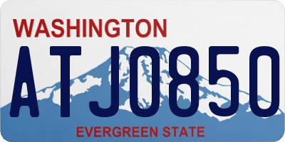 WA license plate ATJ0850