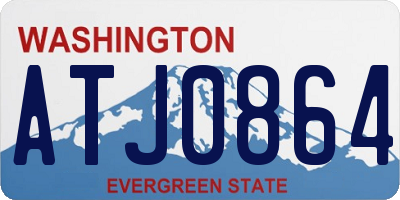 WA license plate ATJ0864