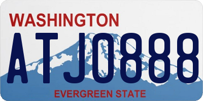 WA license plate ATJ0888