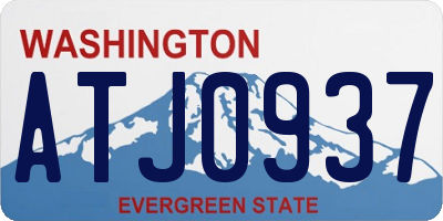 WA license plate ATJ0937