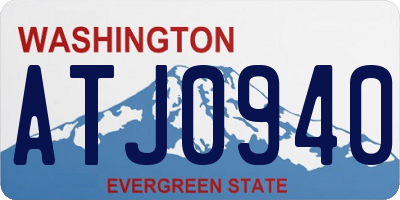 WA license plate ATJ0940