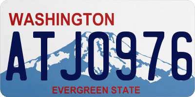 WA license plate ATJ0976