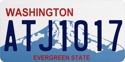 WA license plate ATJ1017