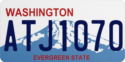WA license plate ATJ1070