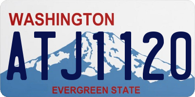 WA license plate ATJ1120