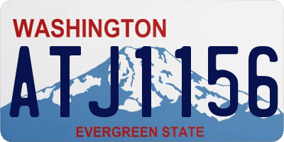 WA license plate ATJ1156