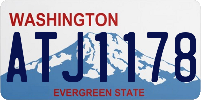 WA license plate ATJ1178