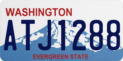 WA license plate ATJ1288