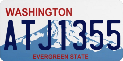WA license plate ATJ1355
