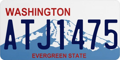 WA license plate ATJ1475