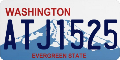 WA license plate ATJ1525