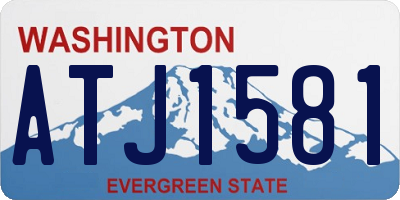 WA license plate ATJ1581