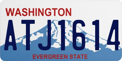 WA license plate ATJ1614