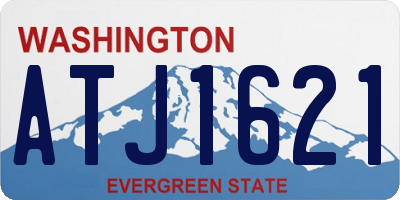 WA license plate ATJ1621