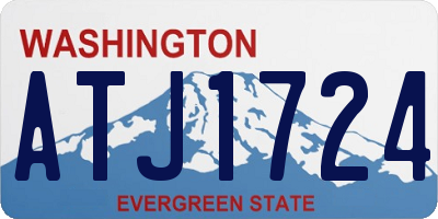 WA license plate ATJ1724