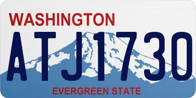 WA license plate ATJ1730
