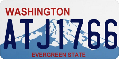 WA license plate ATJ1766