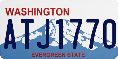 WA license plate ATJ1770
