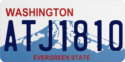 WA license plate ATJ1810