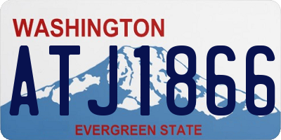 WA license plate ATJ1866