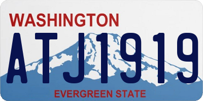 WA license plate ATJ1919