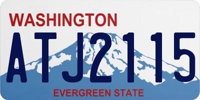 WA license plate ATJ2115