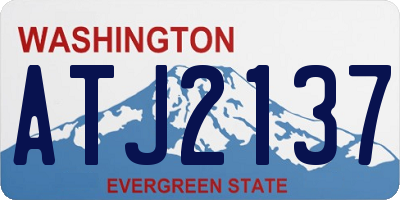 WA license plate ATJ2137