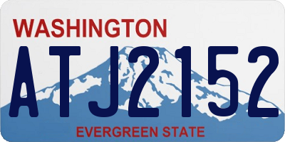 WA license plate ATJ2152